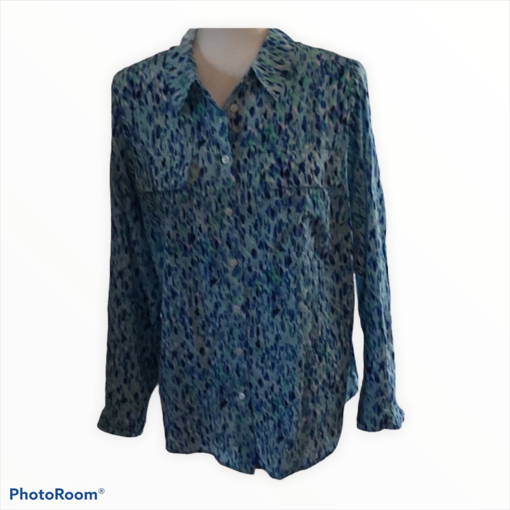 Long Sleeve Button Down Blouse